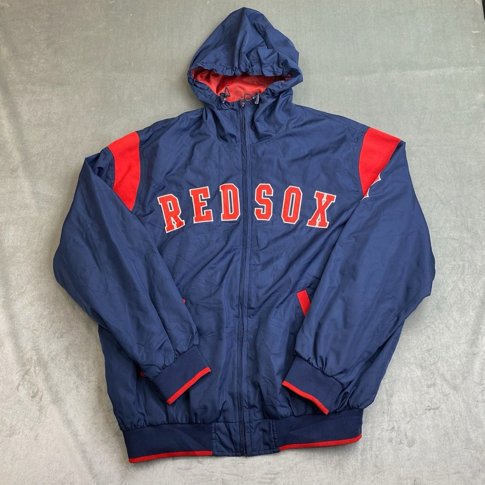 Boston Red Sox Windbreaker Jacket Navy‎ Red MLB Mens XL